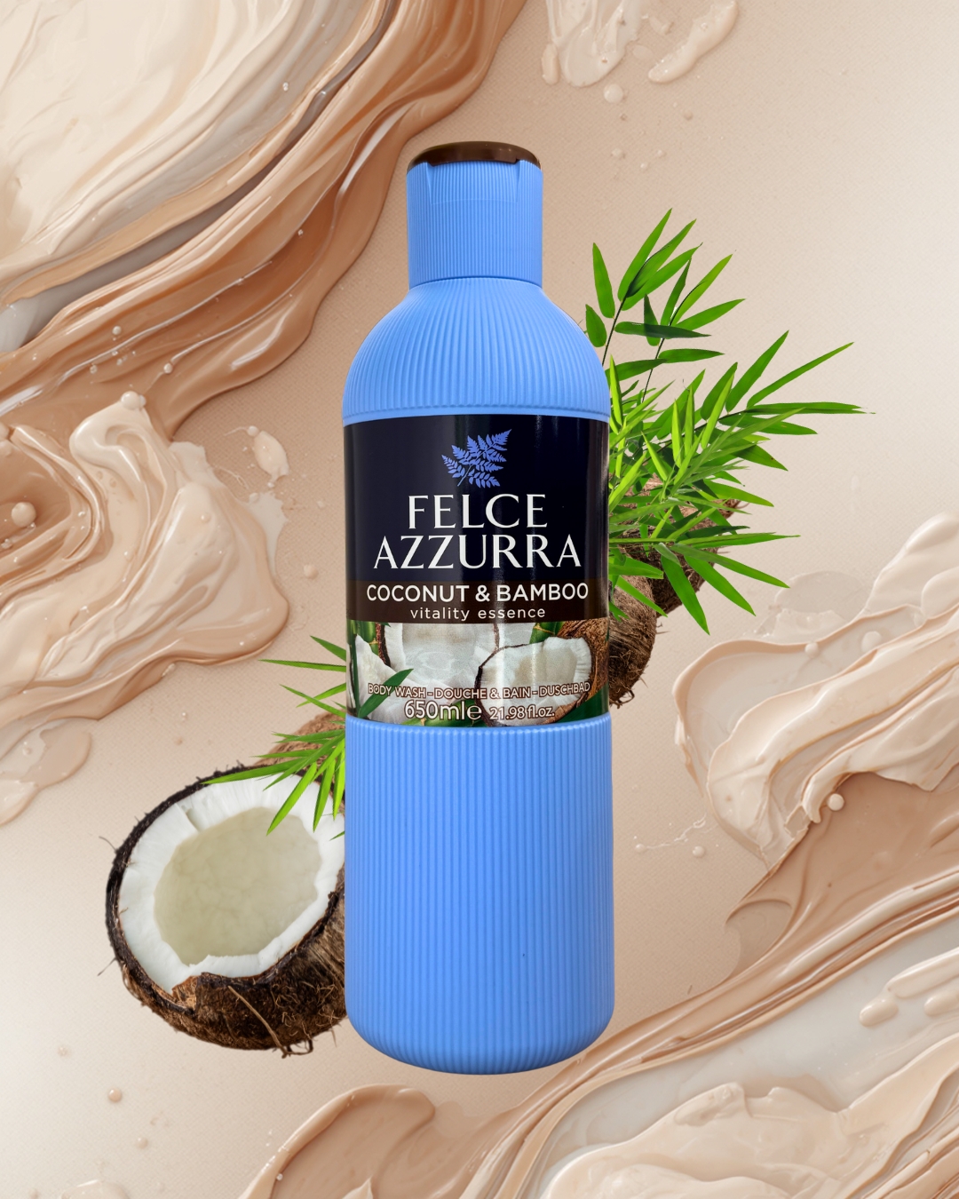 Felce Azzurra Żel Do Mycia Ciała 650ml Coconut & Bamboo (Kokos i Bambus)