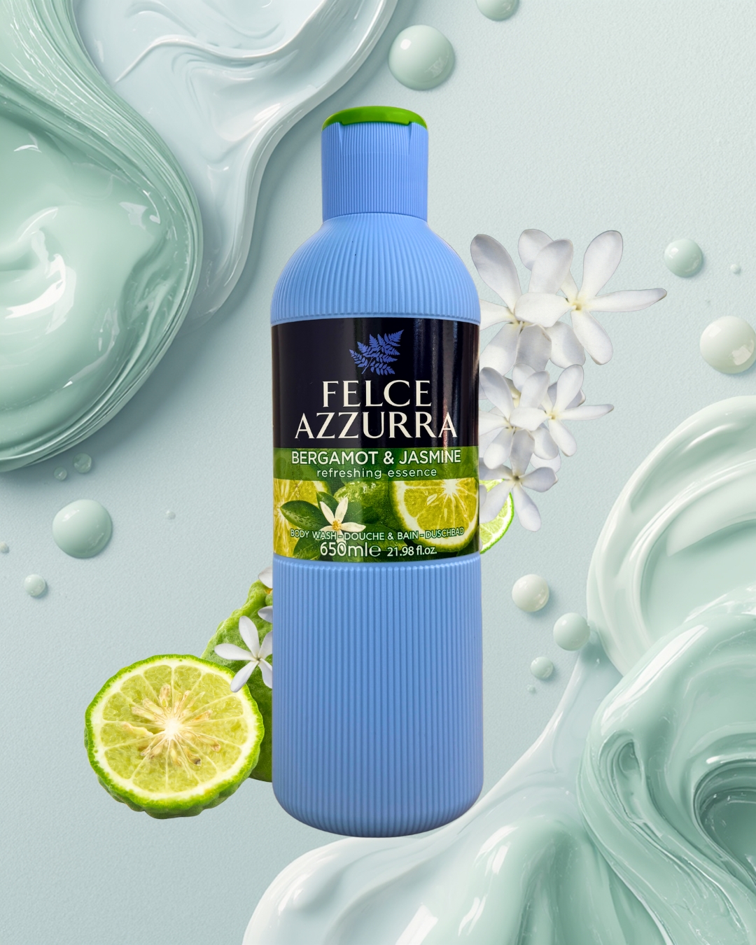 Felce Azzurra Żel Do Mycia Ciała 650ml Bergamot & Jasmine (Bergamotka i Jaśmin)