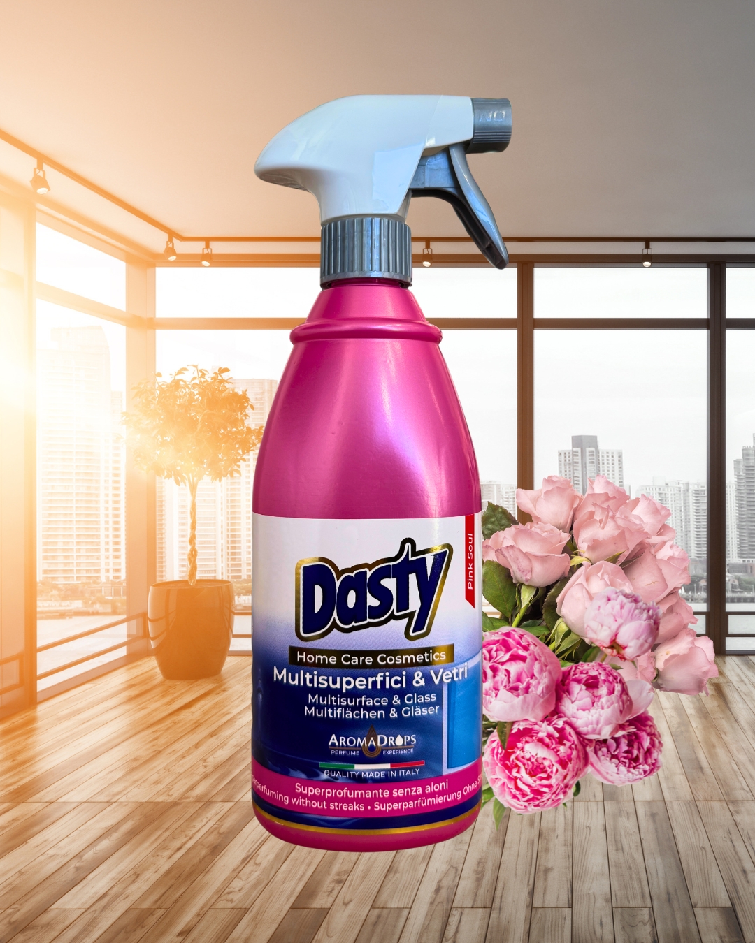 Dasty MultiSurface & Glass Pink Soul - Płyn do szyb 700ml
