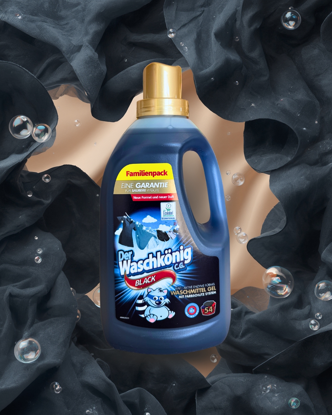 Der Waschkönig Black - Żel do prania tkanin czarnych i ciemnych