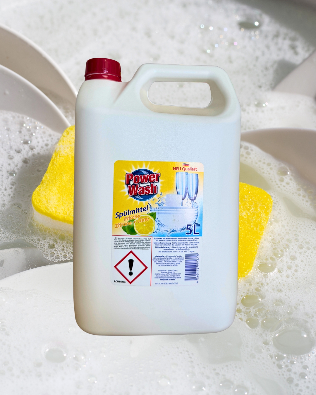 Power Wash – Płyn do naczyń Zitrone & Lime - Cytryna z limonką 5L