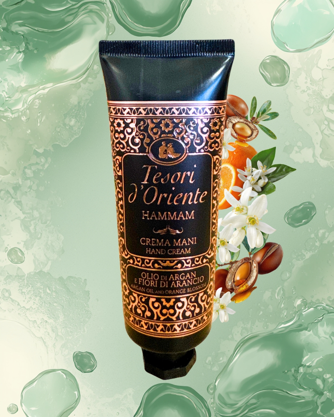 Tesori d’Oriente – Krem do rąk Hammam - Olej Arganowy i Kwiat Pomarańczy