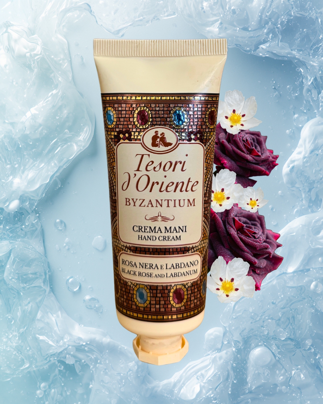 Tesori d’Oriente – Krem do rąk Byzantium - Czarna Róża i Labdanum